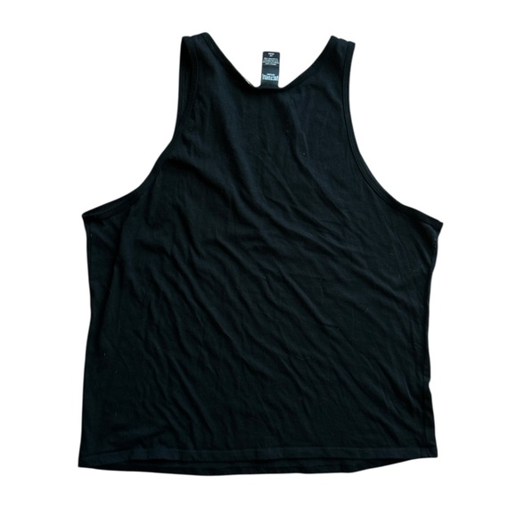 Victoria Sport Black Tank Top Gold Lettering Sz L Sparkly lightweight Sleeveless - Picture 2 of 5